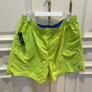 Polo Ralph Lauren Men’s BIG Lime Green Swim Trunks